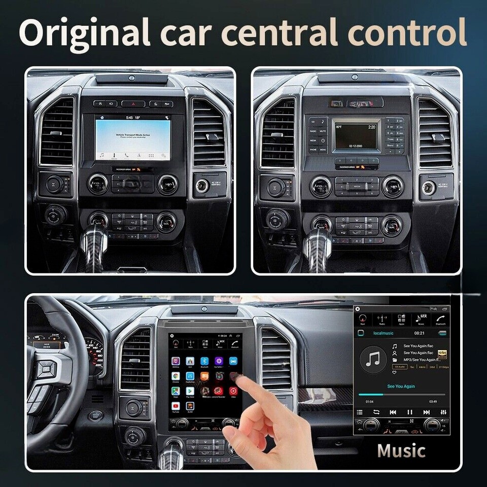 12.1" 4+64GB Car Stereo Radio Auto Android Carplay GPS For Ford F150 2016-2021