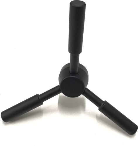 3 Spoke Safe Handle Black Finish Gun Safe Handle for Strong Safes & Vault Doors