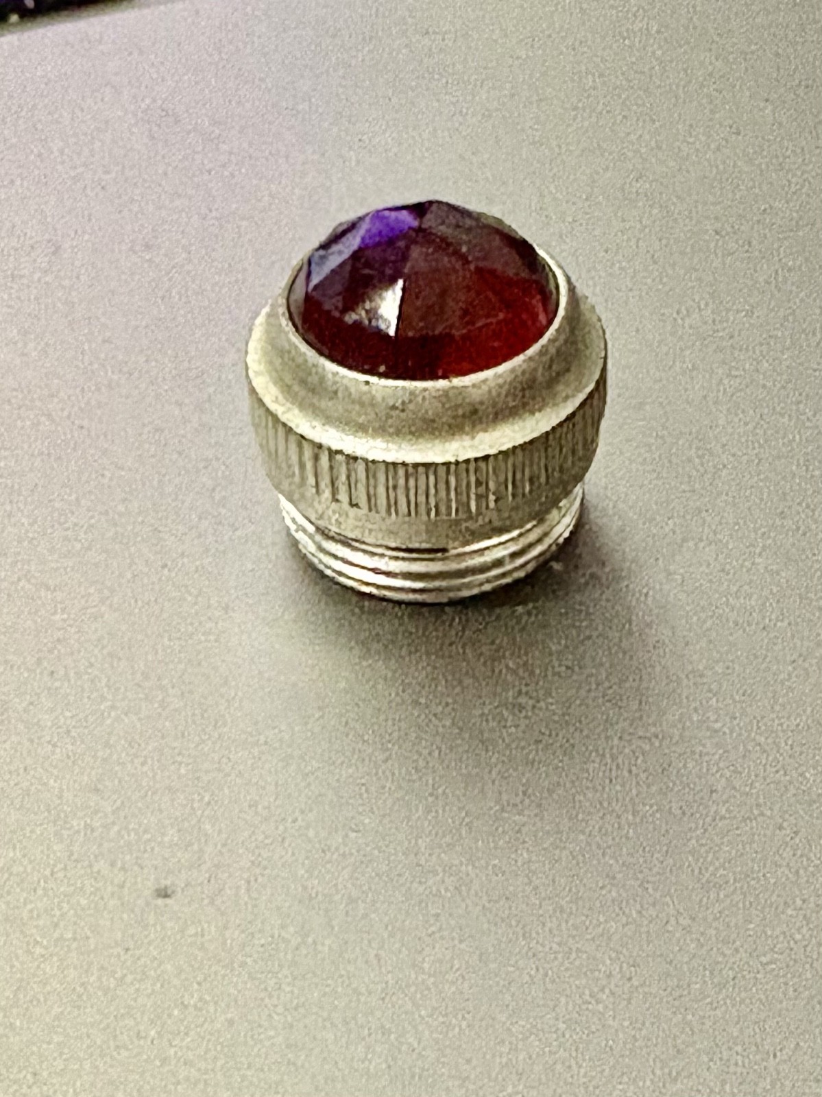 Old genuine glass RED Fender amp guitar vintage patina lens for original equip