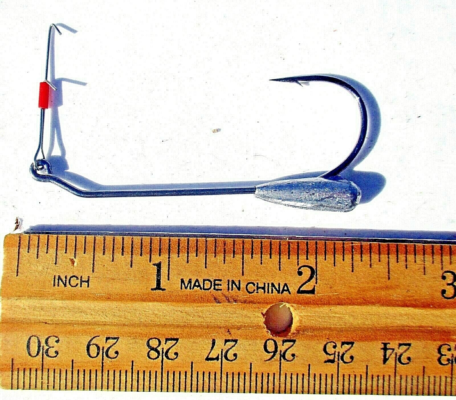 10ct Weighted 1/8oz Swimbait Jigs Bass Fishing Soft Plastics  5/0 Hooks 91763BLN