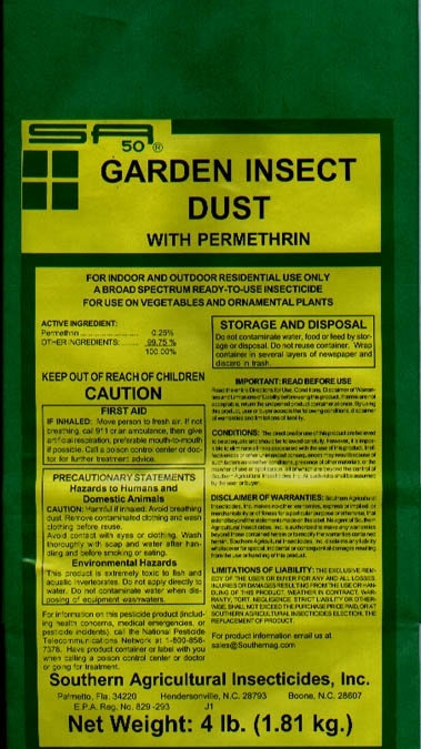 Garden Insect Dust with Permethrin - 4 Lb