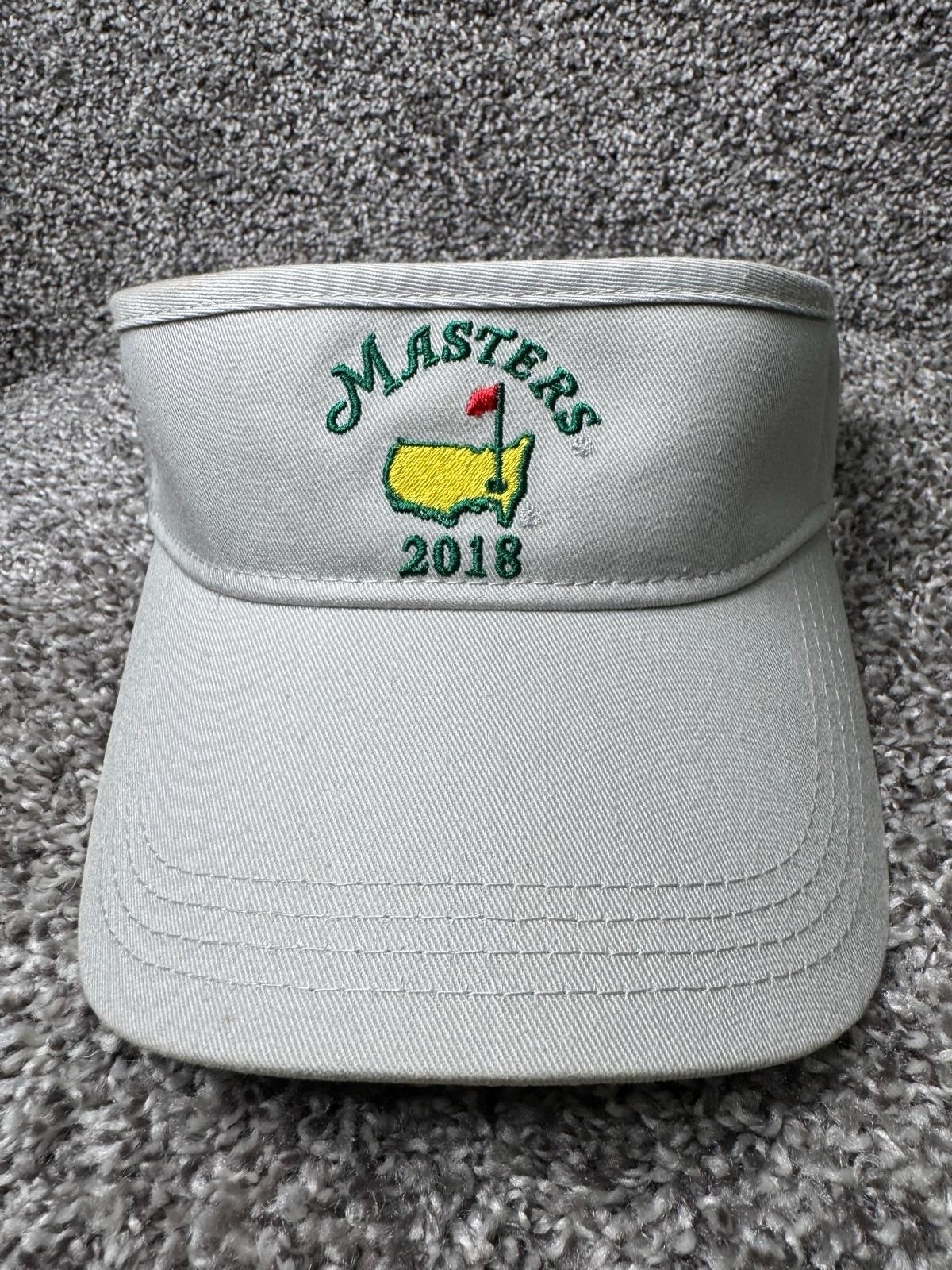 Augusta National Masters Visor Hat Cap Strapback grey American Needle Golf