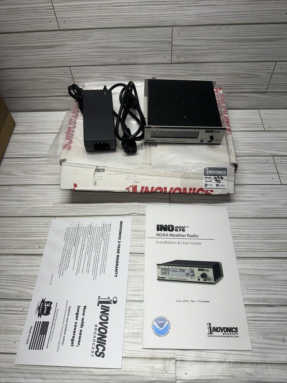 Inovonics INOmini 676 NOAA Weather Receiver Broadcast Monitor