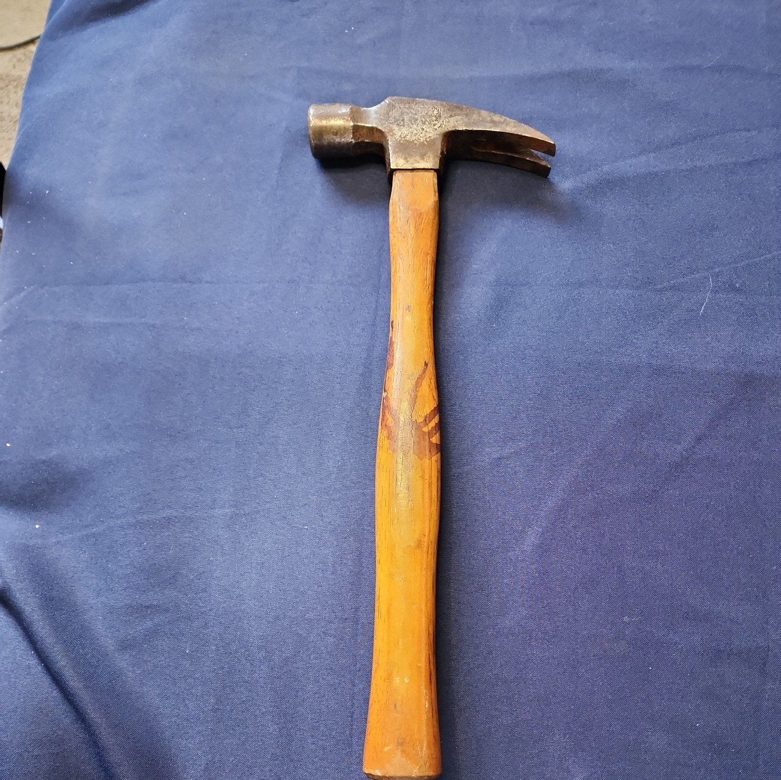 Vintage Stanley FR28C 28 Oz Straight Claw Framing Hammer Original Wooden Handle