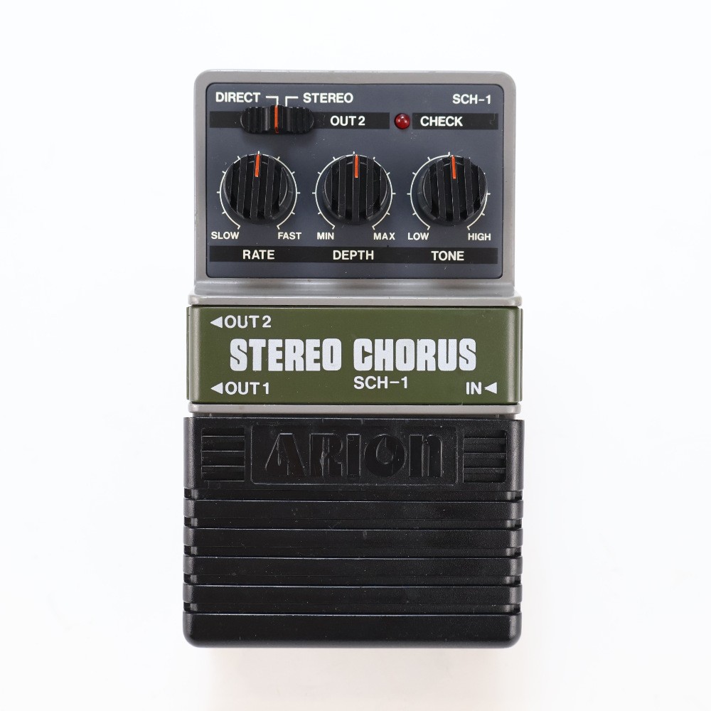 Arion Used Chorus Effector Sch-1 Stereo Early Model Gray Housing Guitar