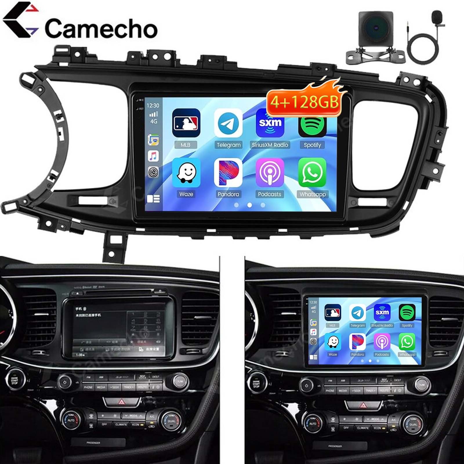 4+128GB Carplay DSP For 2013-2015 Kia Optima K5 Android 15 WIFI Car Stereo Radio