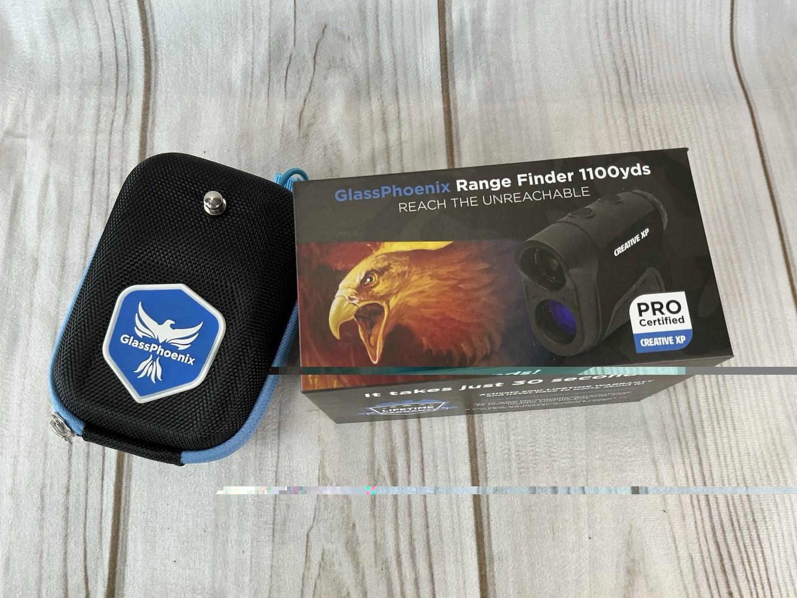 Glass Phoenix Range Finder 1100 Yds Creative XP Pro Certified Gray And Black New
