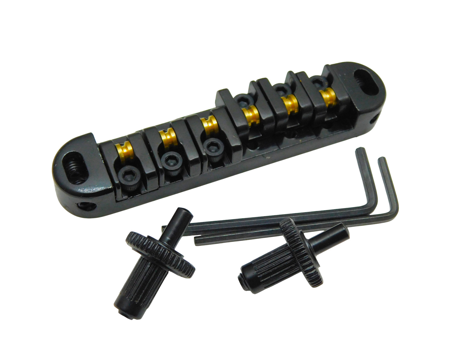 LOCKING ROLLER Bridge Gibson Les Paul Guitar-Black Small Post