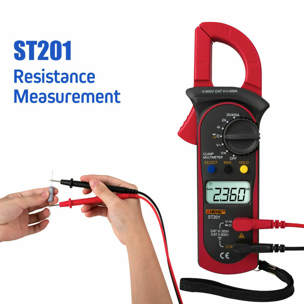 Digital Multimeter Tester AC DC Volt Ohm Amp Clamp Meter Auto Range Handheld T1