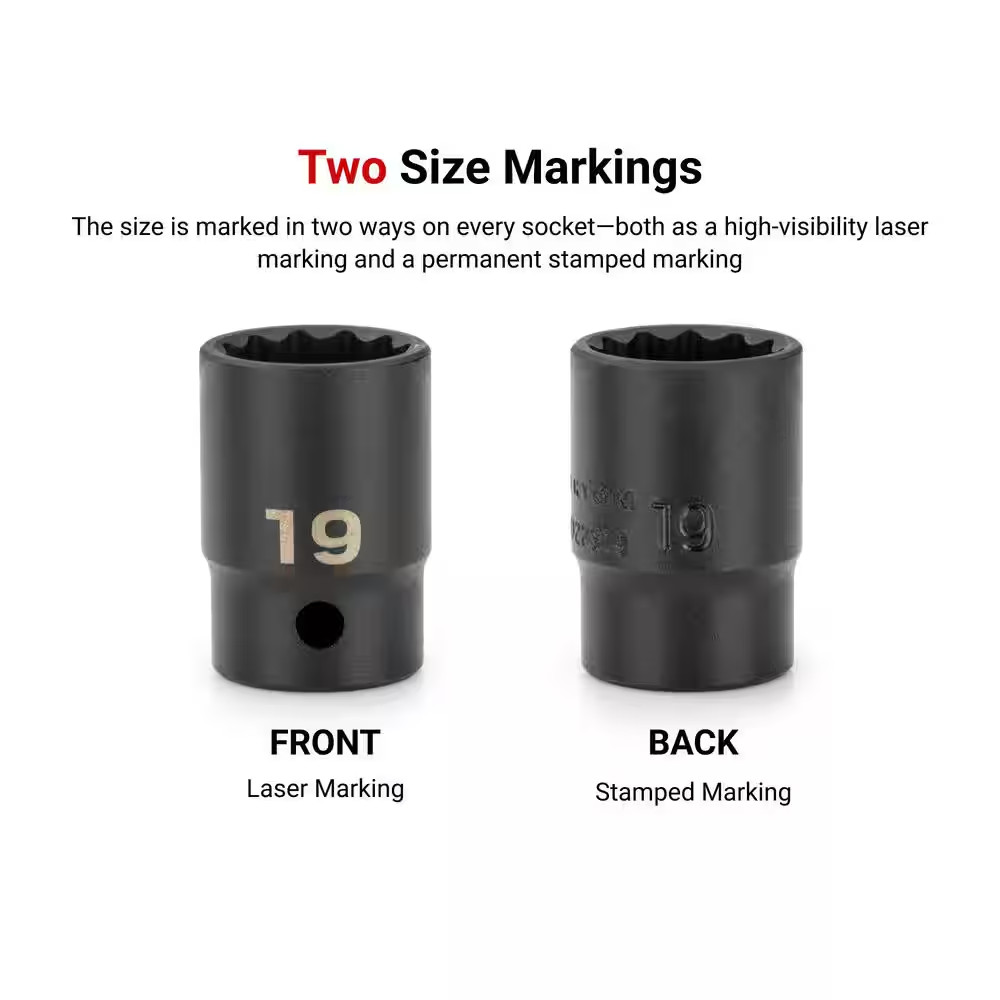 1/2 Inch Drive X 1-7/8 Inch 6-Point Impact Socket