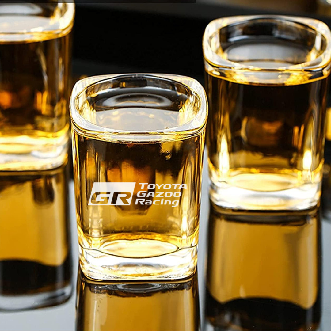 Custom Engraved Gazoo Racing Shot Glass – 2.2 oz Premium Crystal Shot Glass
