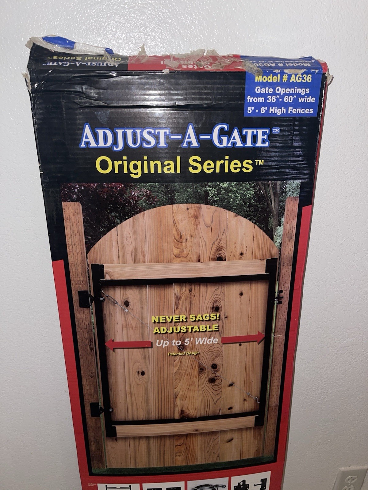 Adjust-A-Gate Steel Frame Gate Building Kit, 36"-60" Wide Opening Up To 6' High