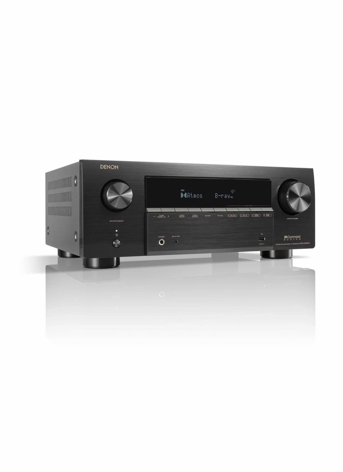 Denon AVR-X2900H 7.2 Channel 8K A/V Receiver with HEOS