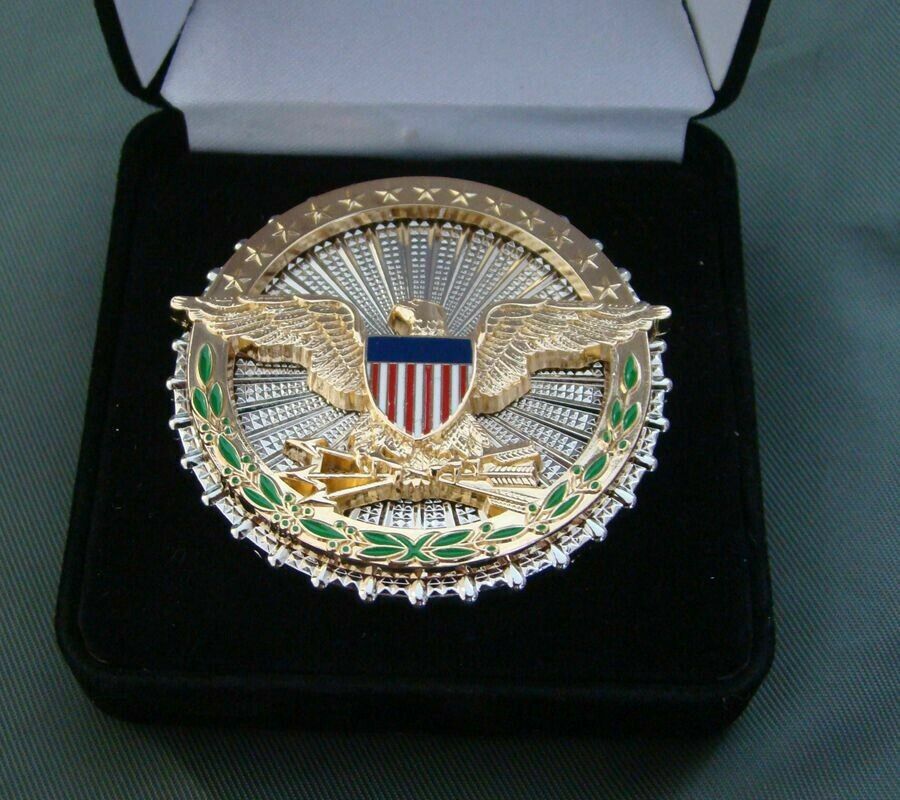 Military US Office Of The Secretary Of Defense Identification Badge & Box