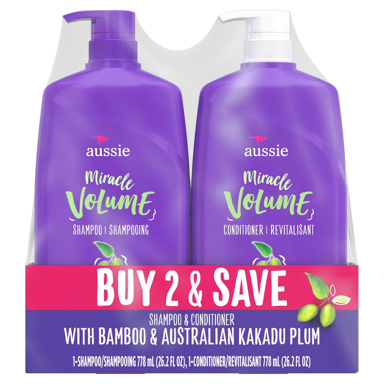 Aussie Miracle Volume Hair Set, All Types