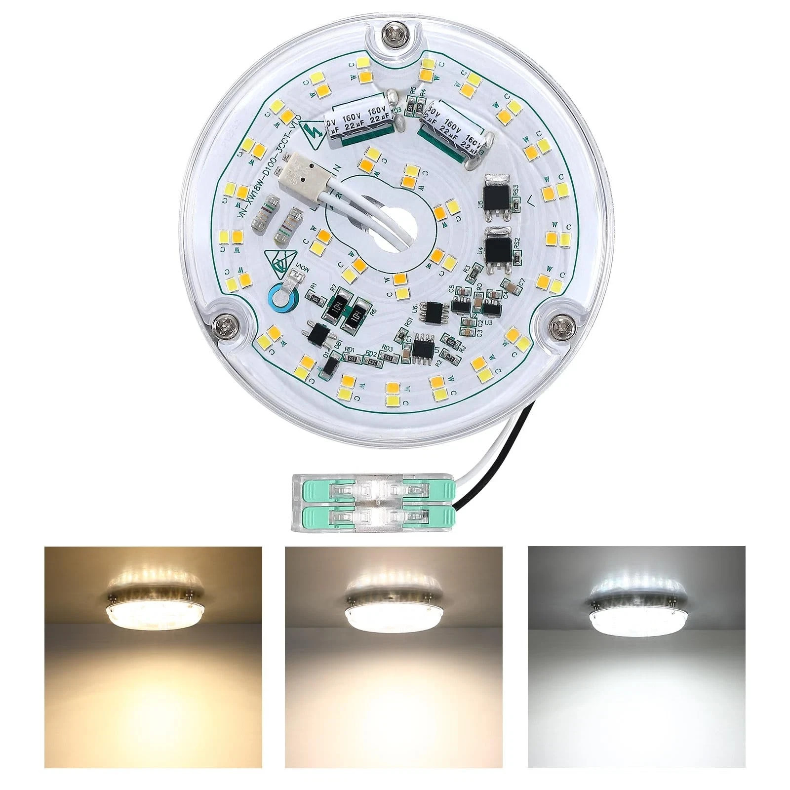 4 Inch Ceiling Fan Led Light Replacement 18w 2200lm 3000k 4500k 6000k Led Ceilin