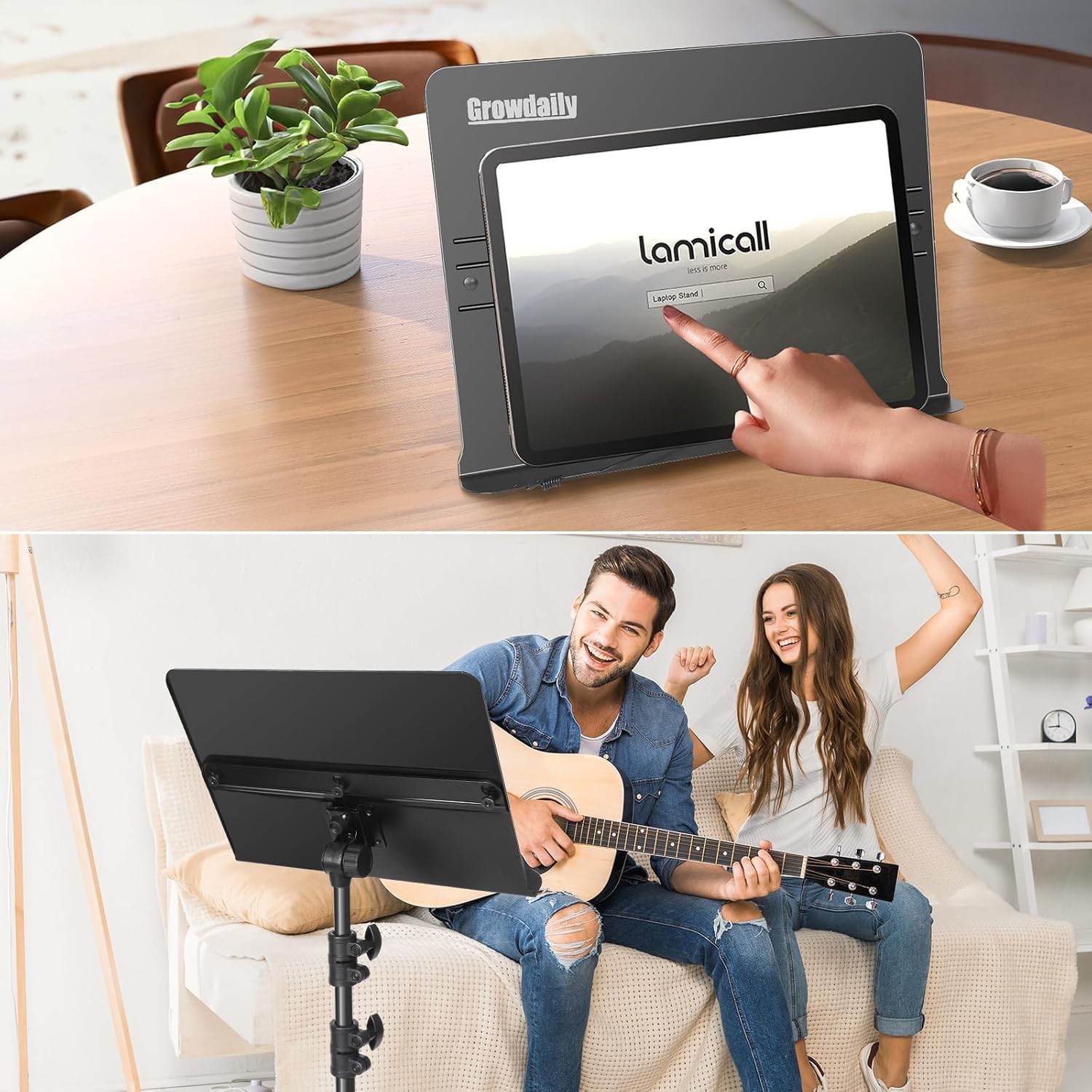 Portable Adjustable Folding Music Stand with Carrying Bag - Ideal for Musicians
