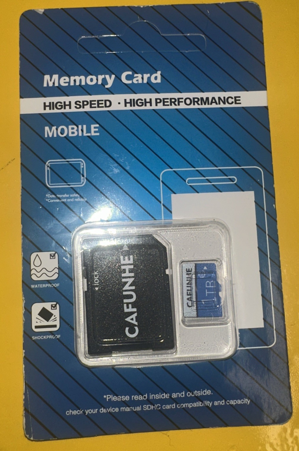 1TB Cafunhe Sd Memory Card High Speed Memory Card with Adapter SD Card Reader