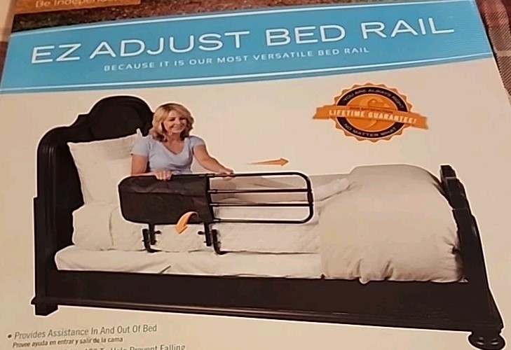 Stander  EZ Adjust Bed Rail Adjustable Safety Fall Support Assist Mobility EASY