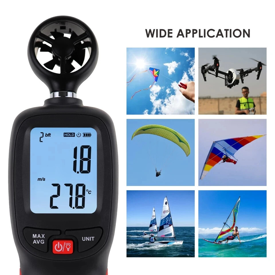 Wind Speed Measuring Instrument High Precision Handheld Anemometer Wind Thermal