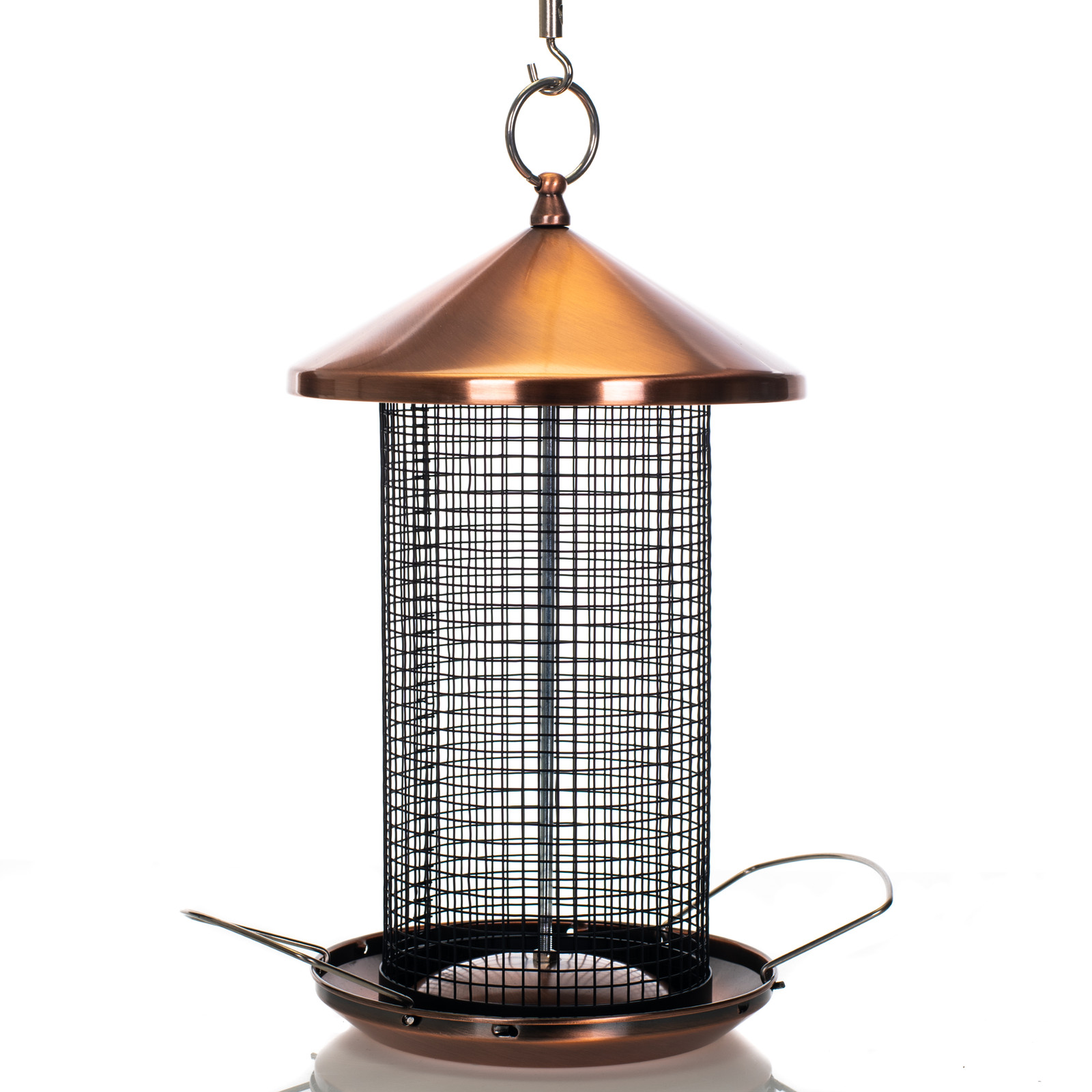 BirdFeeder Metal Secure Cap Cover Copper