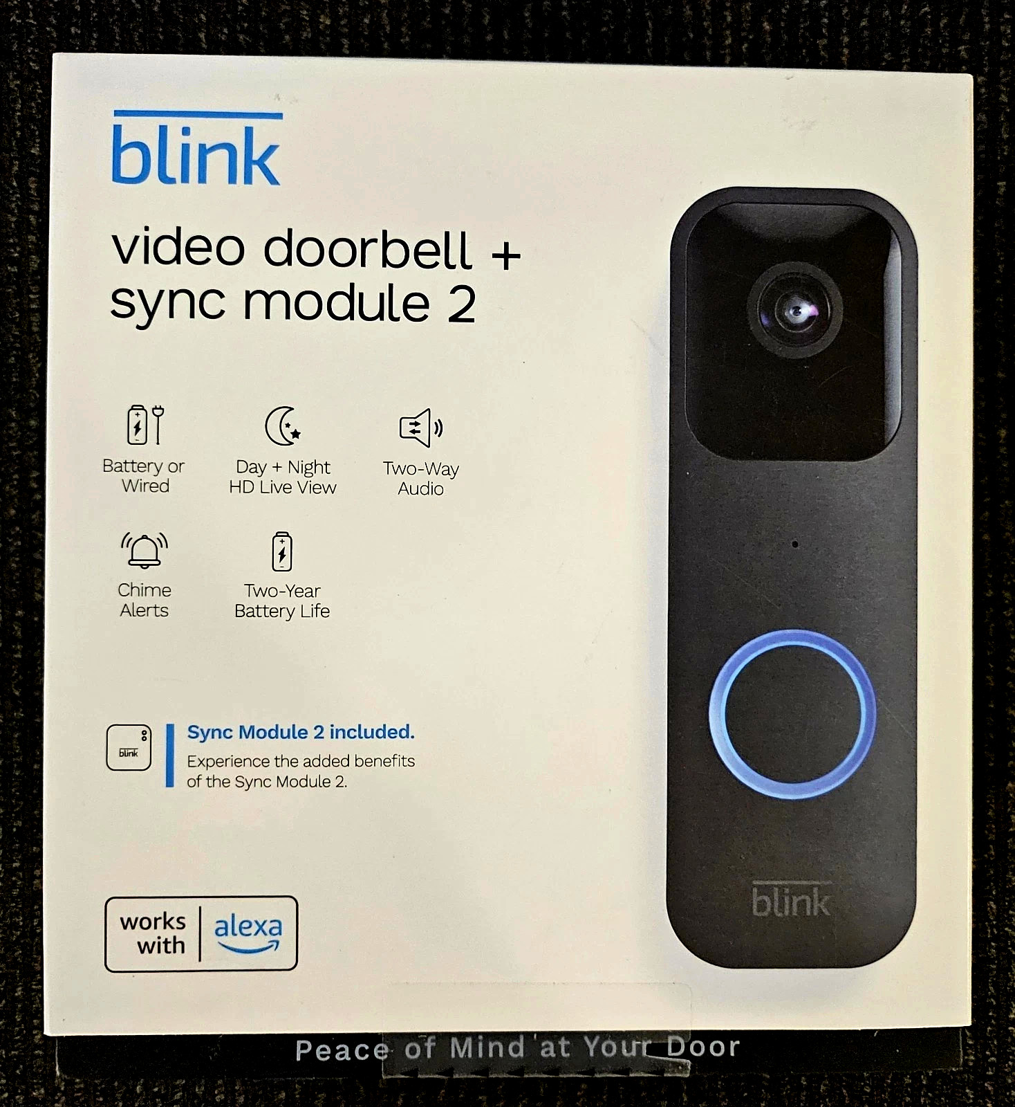Blink Video Doorbell Plus Sync Module 2 Smart Wifi HD Camera System 🟦