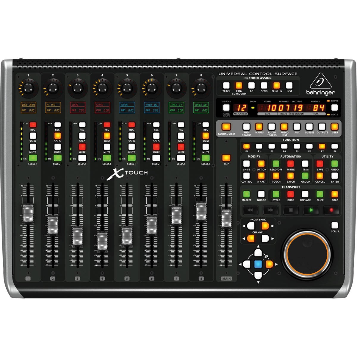 Behringer X-Touch Universal Control Surface with 9 Touch-Sensitive Motor Faders,