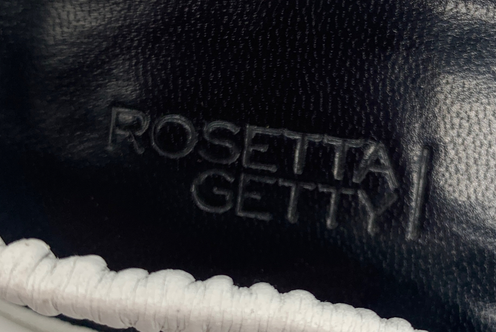 Rosetta Getty Womens White leather Square Toe Slingback Flats sz 36 us 6