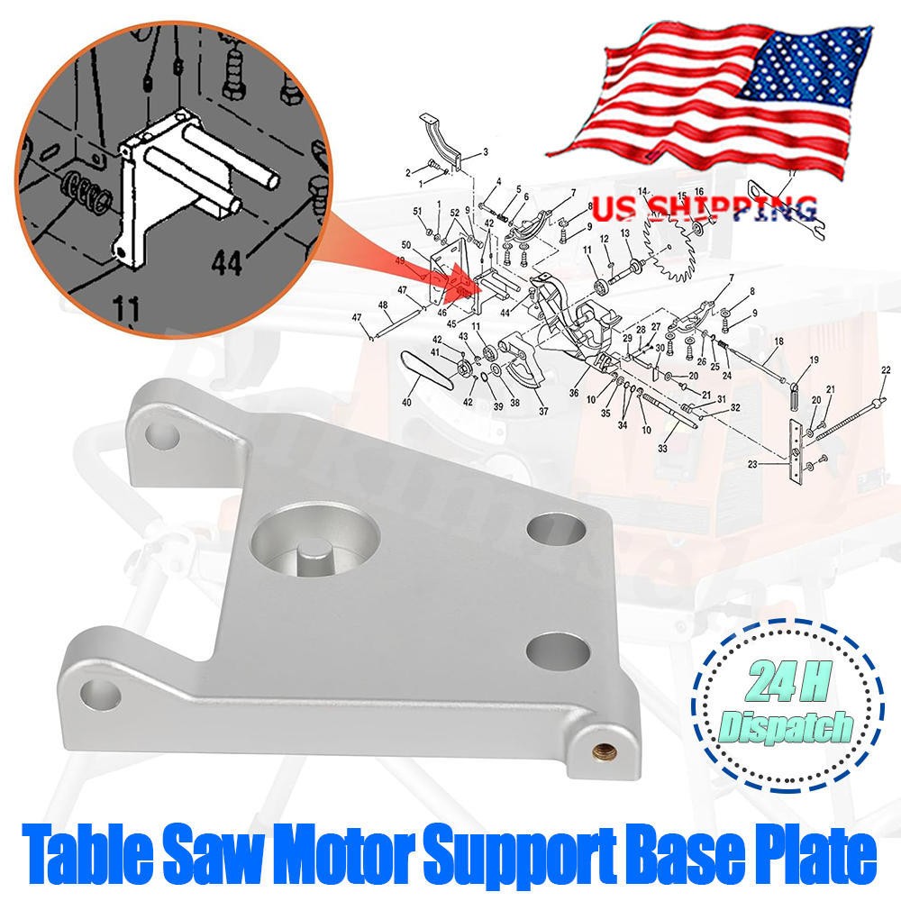 Table Saw Motor Support Base Mount Plate For Craftsman Fits 10-inch blades 120V