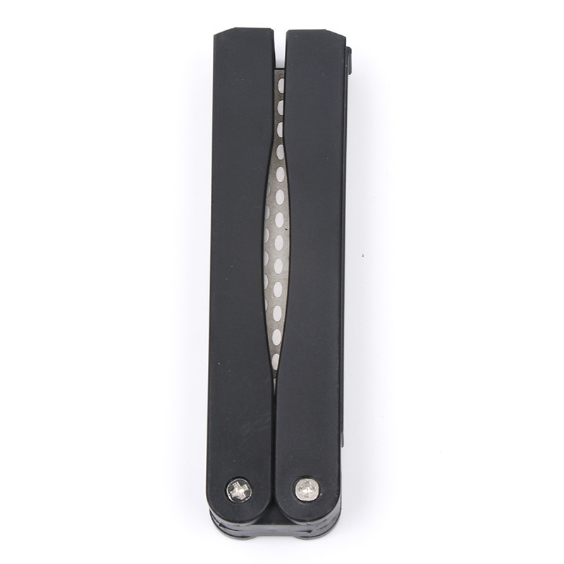 Double Sided Fold Portable Pocket Knife Sharpener Kitchen Sharpening
