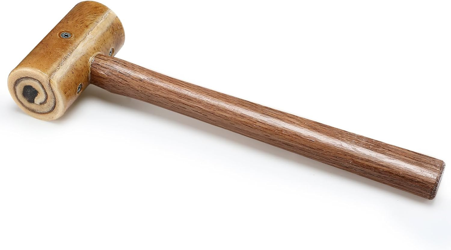 11.2 Inch Natural Rawhide Mallet Tool, Rawhide Leather Hammer, Cowhide Carving T
