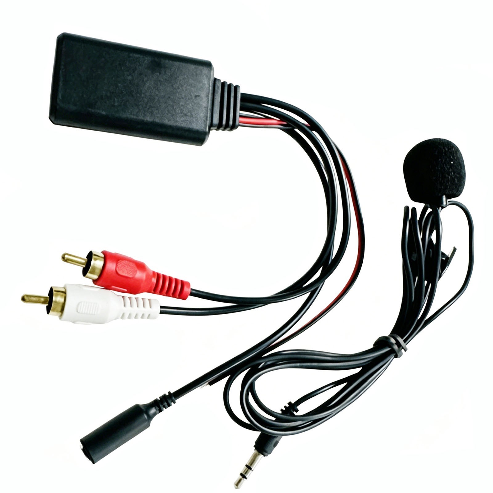 1PCS Car 12V Aux Bluetooth 5.0 Adapter Module Music Receiver Car Kit 2 RCA Input