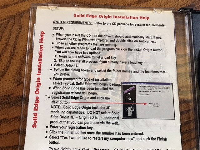 Unigraphics Solutions Solid Edge Origin 2D/3D CAD Modeling Software w/ Key