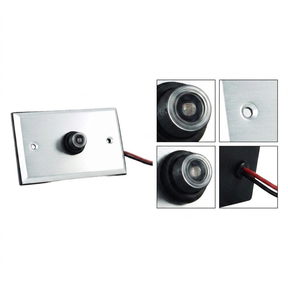 Wall-Mounted Light Sensor Switch 2pcs SR05 for Courtyard Landscape Lighting