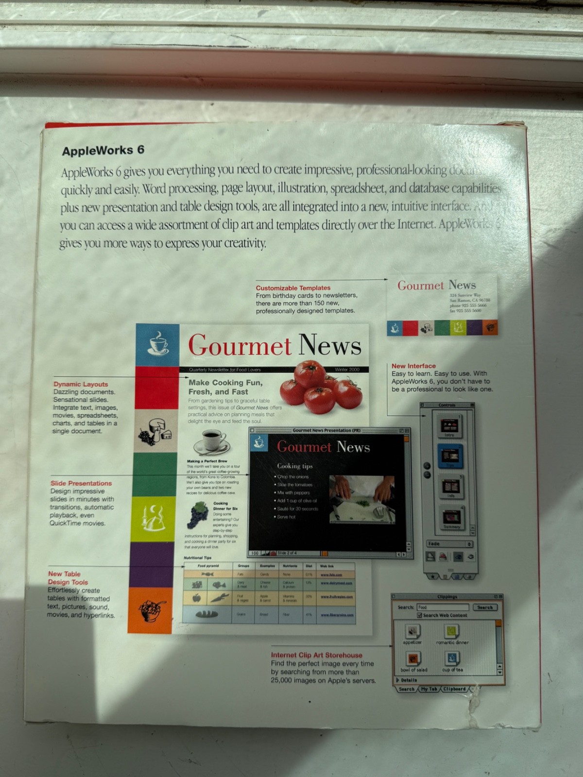 Apple AppleWorks 6 Software Box Set for Mac OS X M8389LL/B- Complete /w inserts