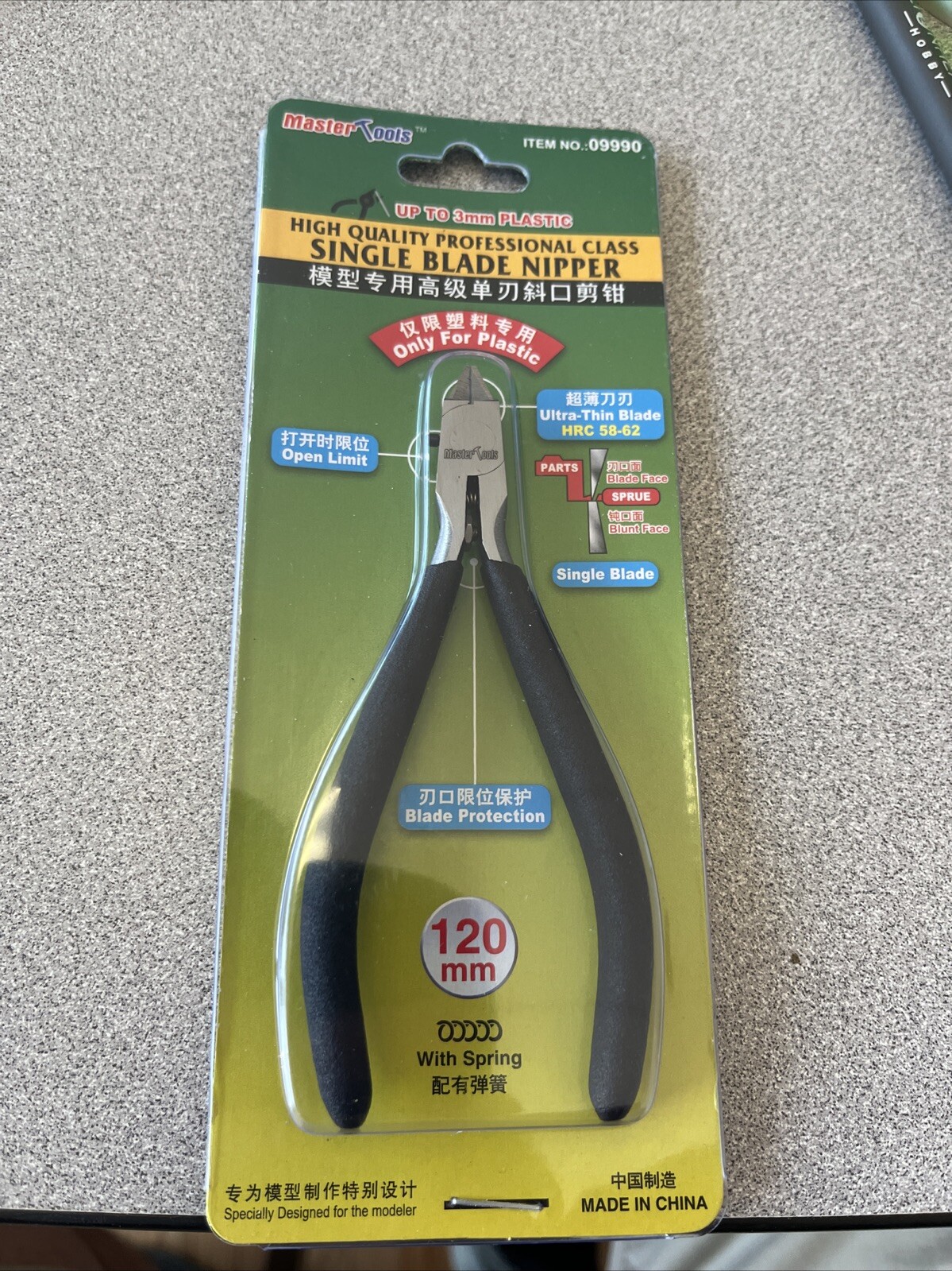 Master Tools #9990 High Quality Professional Class Single Blade Nipper
