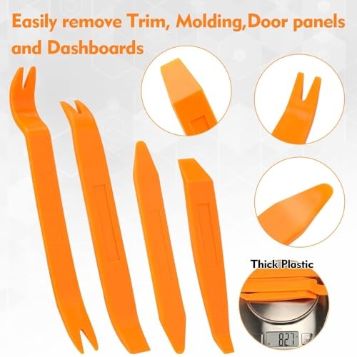 4Pcs Auto Door Clip Panel Trim Removal Tool Kits Thick Plastic Car Tools for