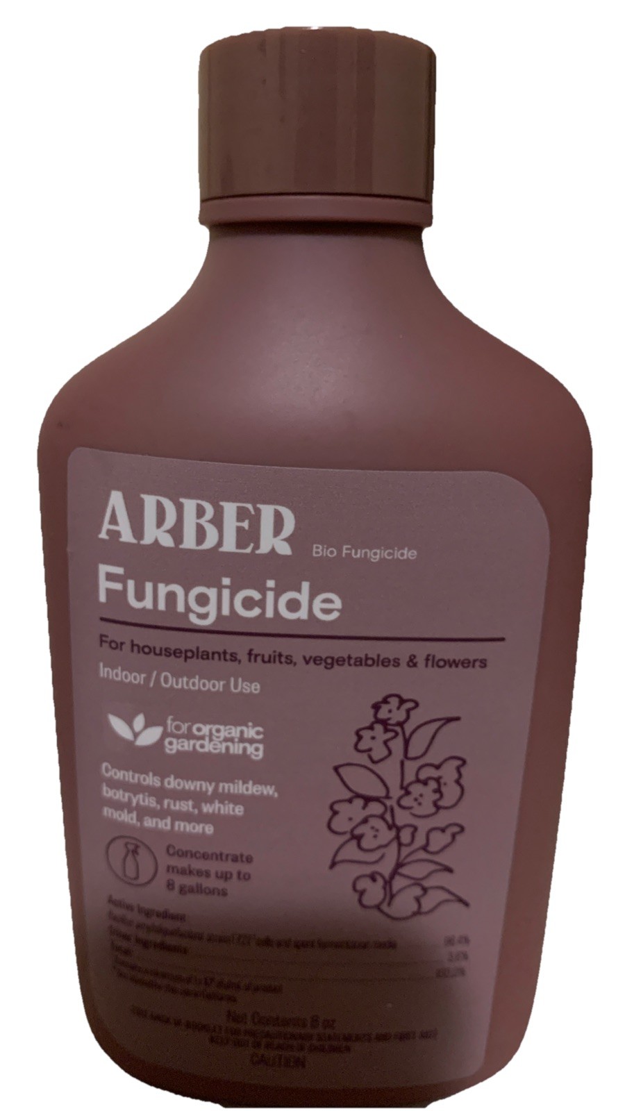 Arber Bio Fungicide, Organic Weed & Fungus Control, 8 fl oz Concentrate, New