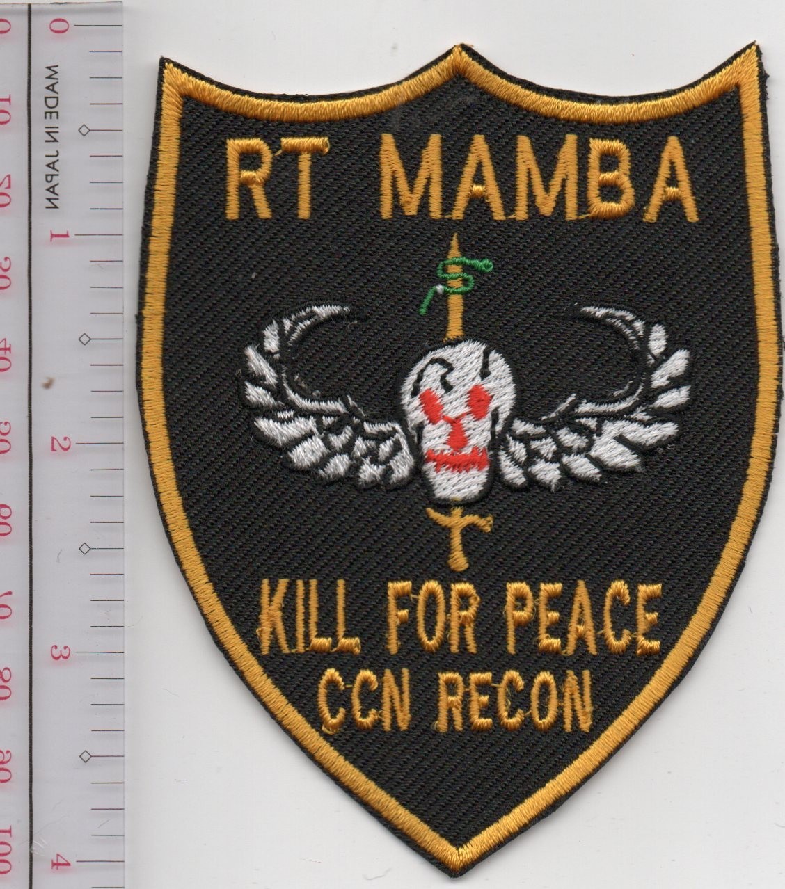 US Army CCN Recon Rt Mamba Kill For Peace Patch NO TARIFF