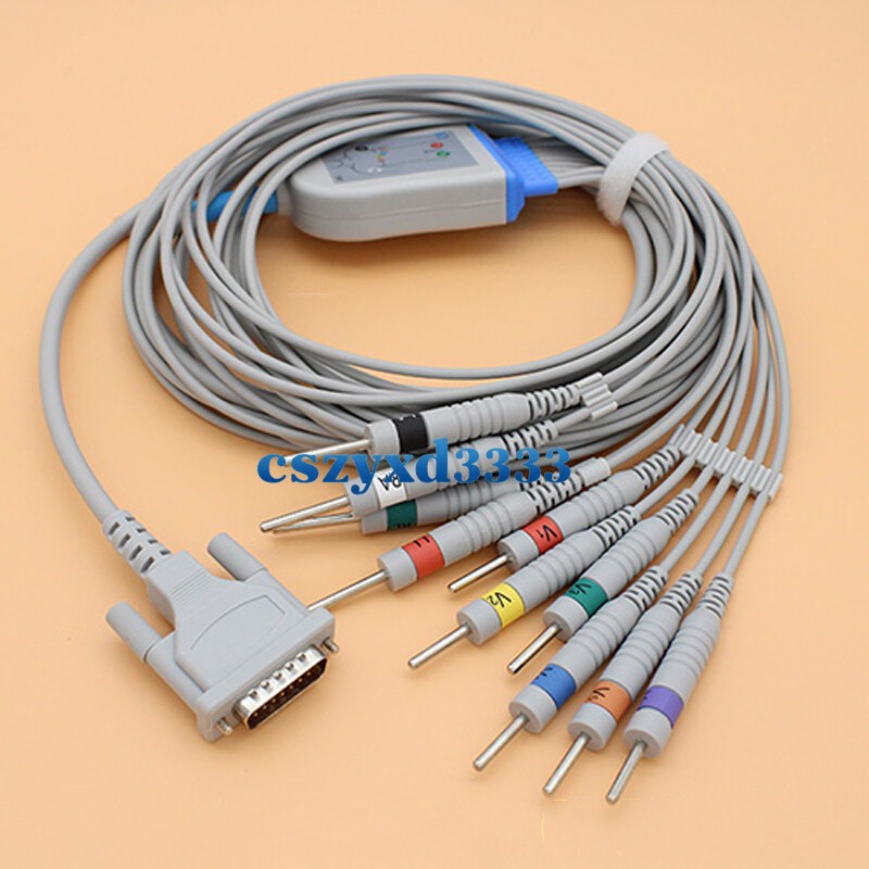 Compatible Bionet 10Lead ECG EKG Cable for CardioCare2000/CardioTouch3000 DIN3.0