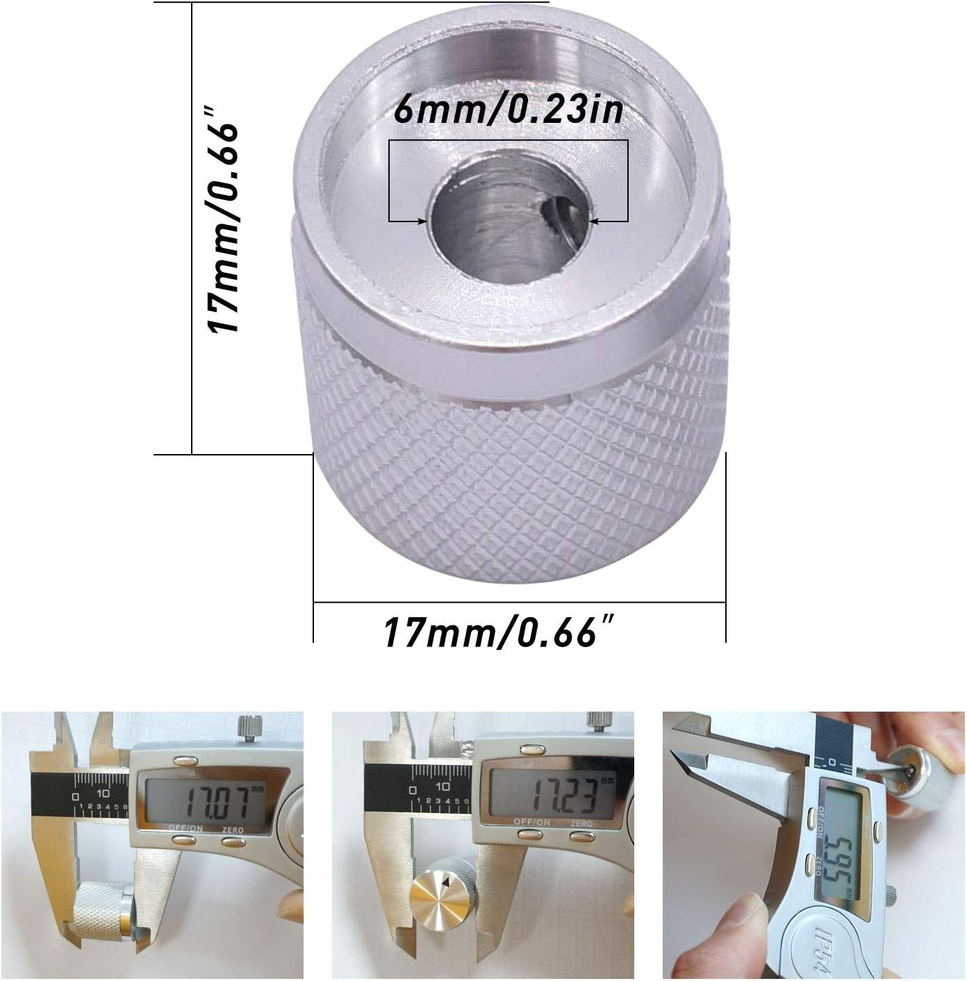4pcs Aluminum Knobs for Sound Equipment