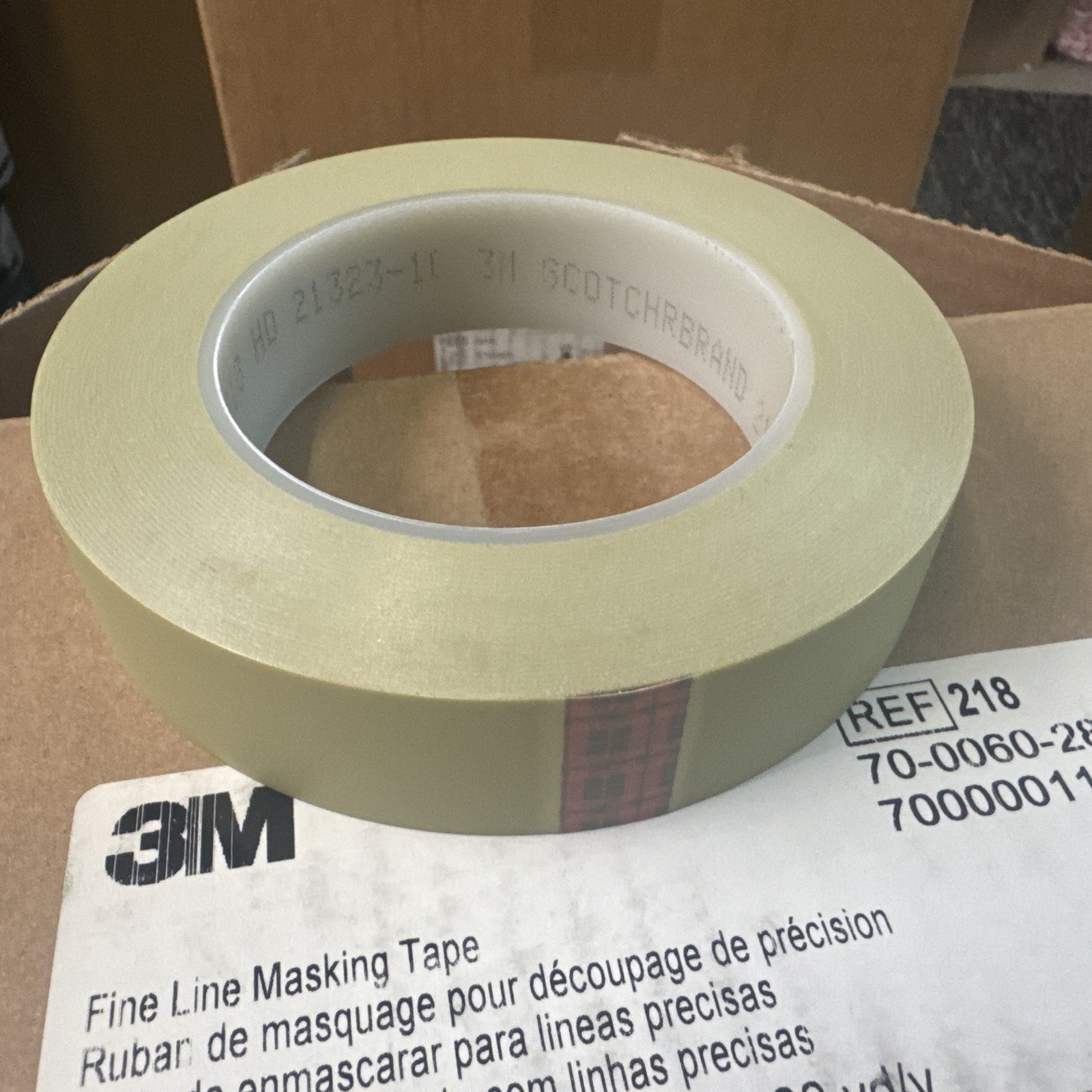 3M  Scotch 218 Green Fine Line Tape  1"  1  inch x 60 yd  1 Roll  Retails $45.00