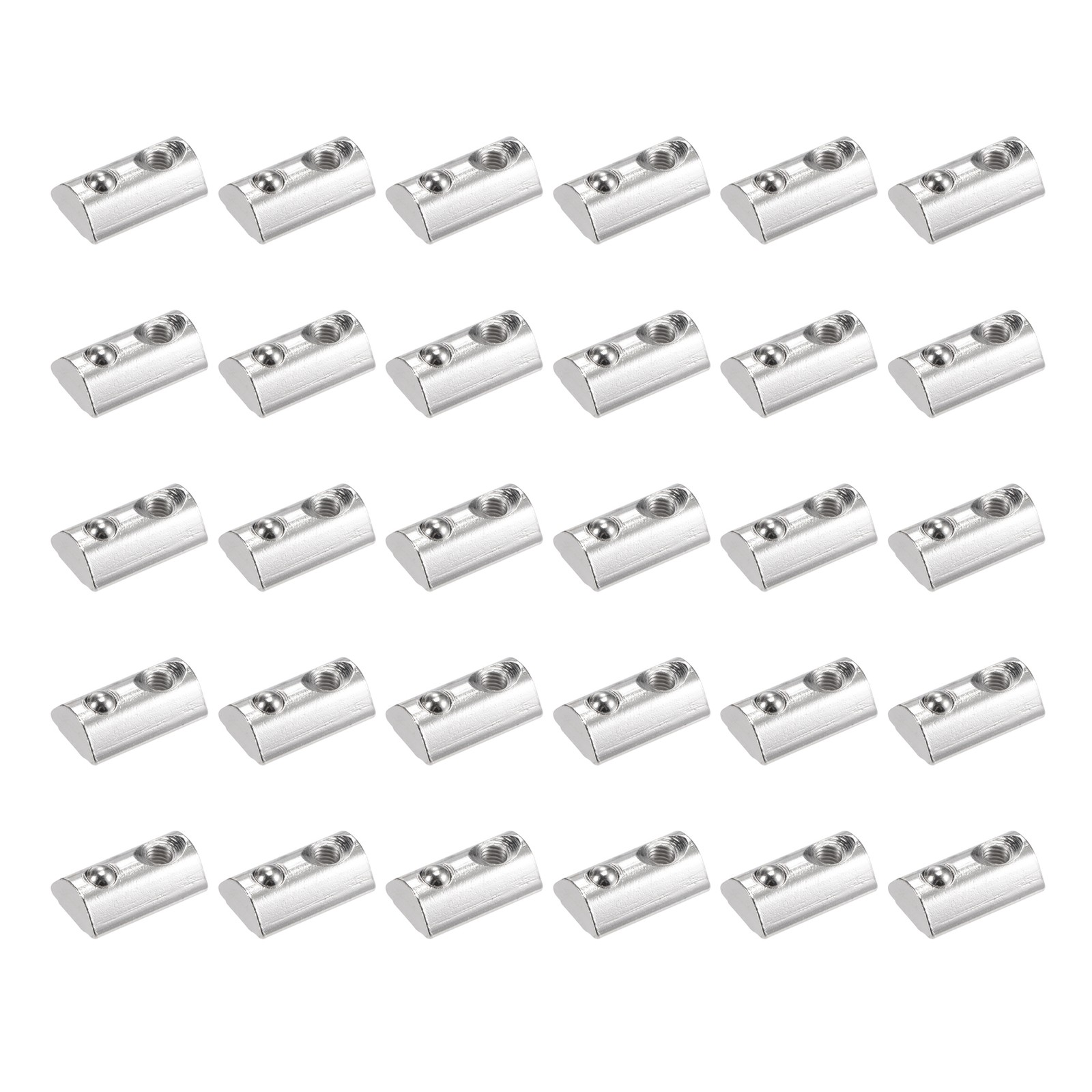 M5 T Slot Nuts Roll in Spring with 8mm Slot for Aluminum Extrusion T-nut,30Pcs
