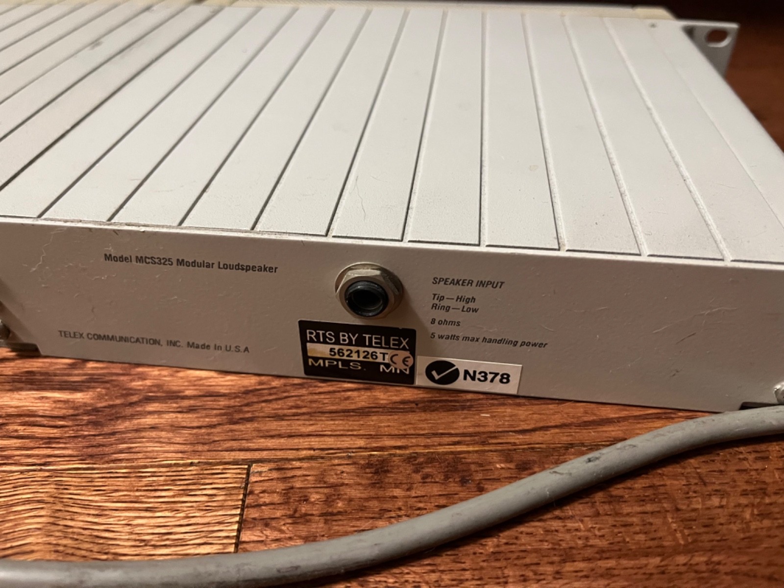 RTS Telex MCE325 User Station with MCS325 Speaker Comms system