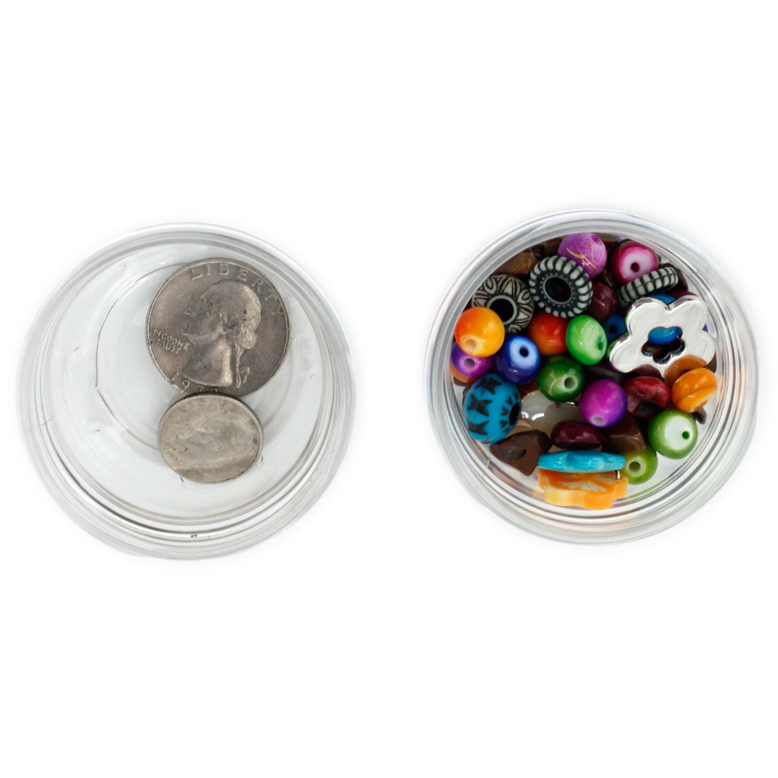 Storage Containers Stackable Interlocking Detachable 5 For Beads Crafts Medicine