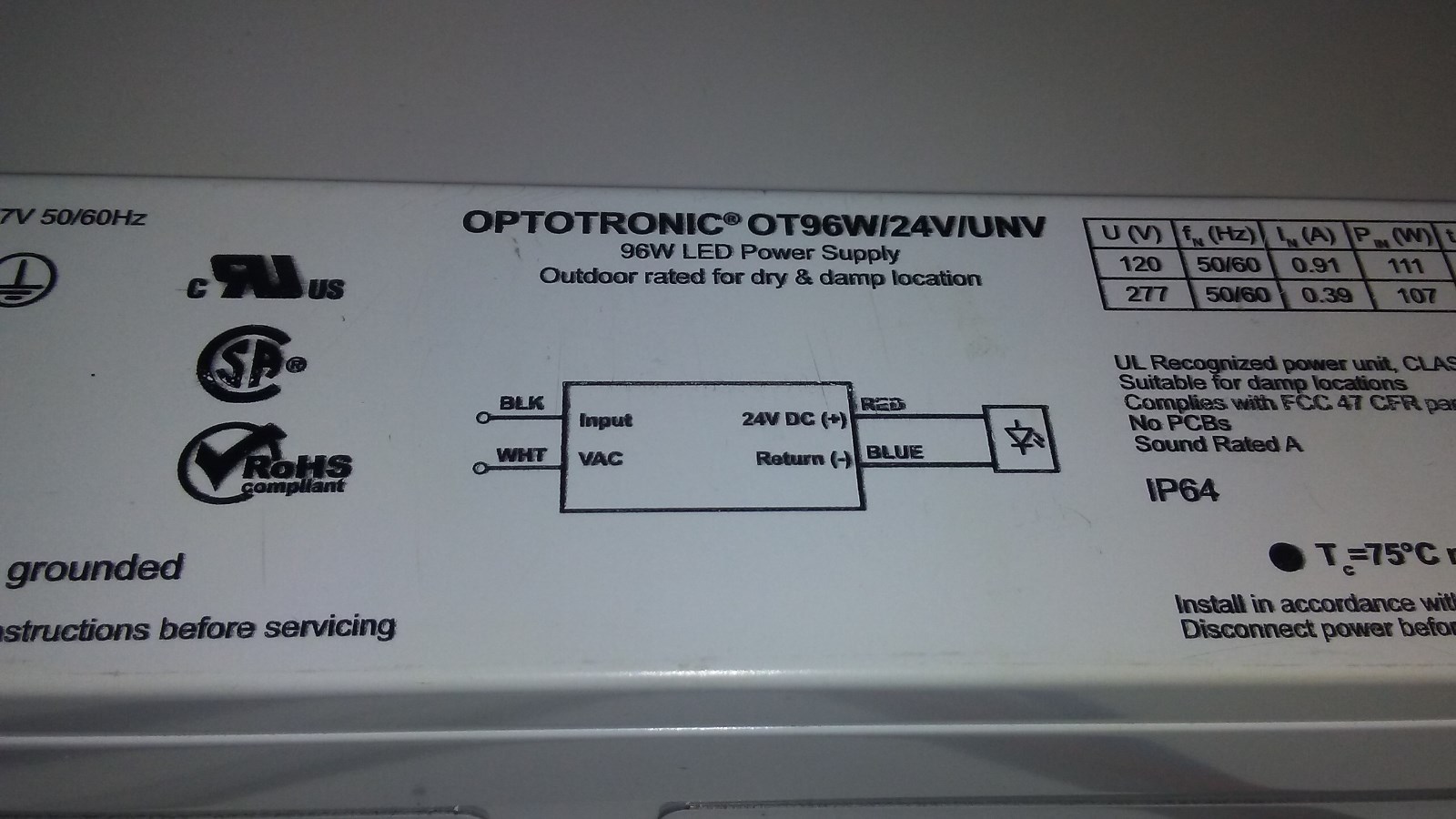 (ONE) Osram Sylvania OT96W/24V/UNV NEW!