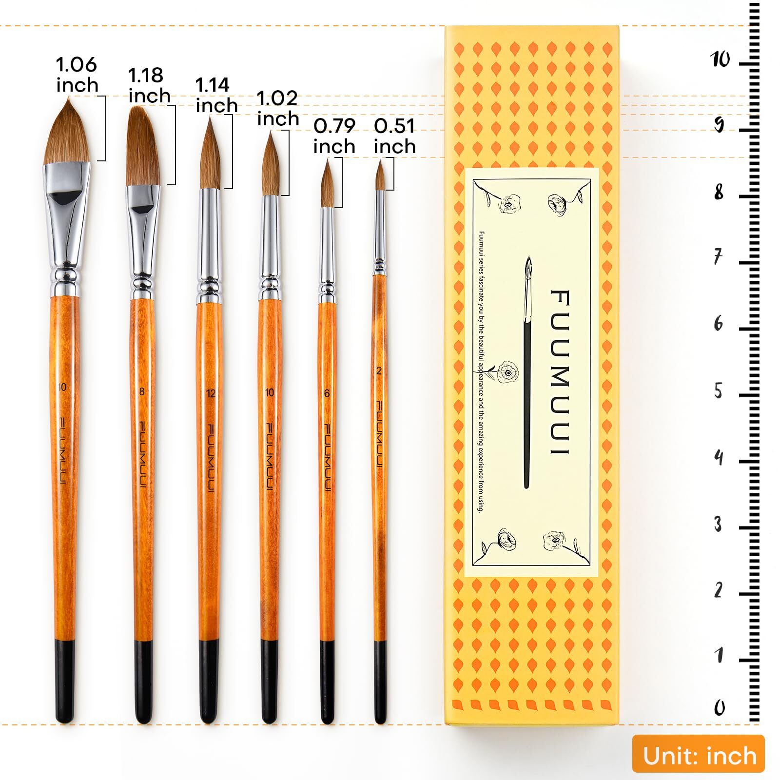 Sable Watercolor Brushes Kolinsky Watercolor Paint Brushes for Artists Profes...