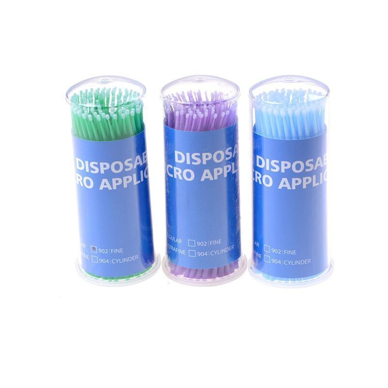 Dental Disposable Microbrush Micro Brush Applicator Tips Regular 2.5mm Bendable