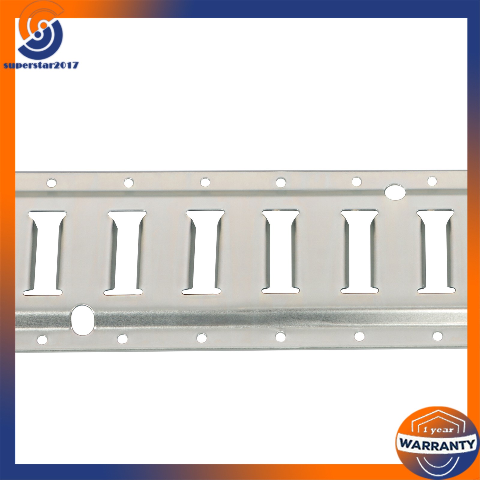 28PCS E-Track Kit 4x 5' Rails 8x Caps Straps O Rings Galvanized Silver