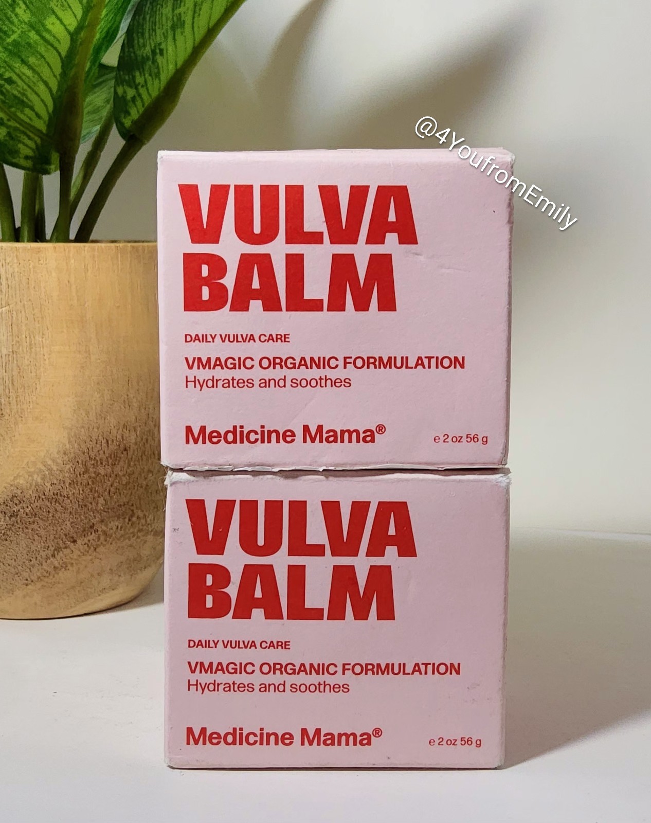 2 PACK VMAGIC by Medicine Mama Organic Vulva Balm – Intimate Skin Care, Open Box